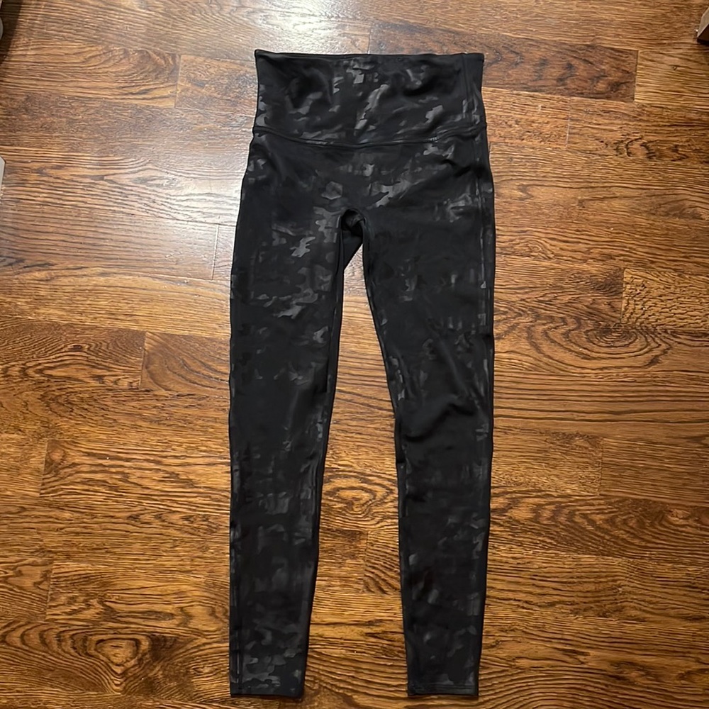 COPY - Spanx faux leather camo leggings